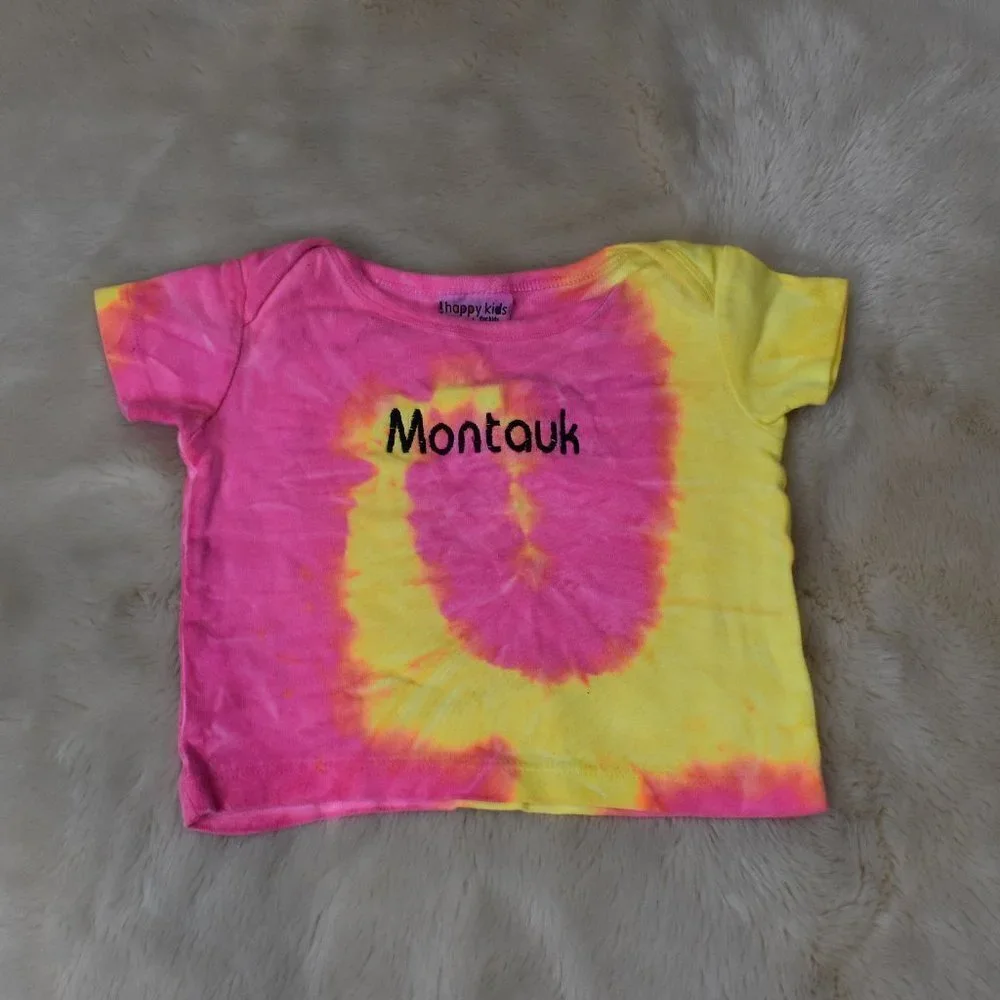 Baby Tie Dyed T-Shirt- Montauk Size 12 Months
